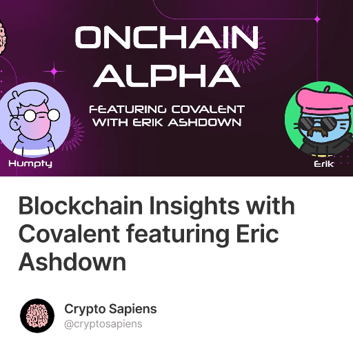 Blockchain Insights with Covalent featuring Eric Ashdown